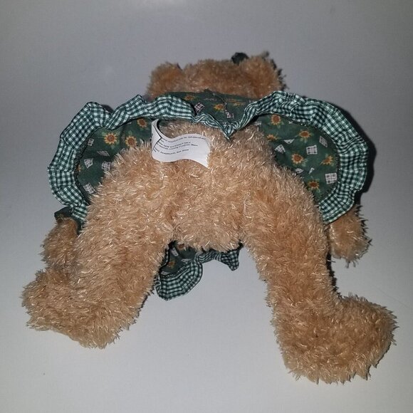 VTG #1 MOM Teddy Bear Plush Playville w/TAG Mother's Day Gift Fine Toy Green Tan - Picture 6 of 9